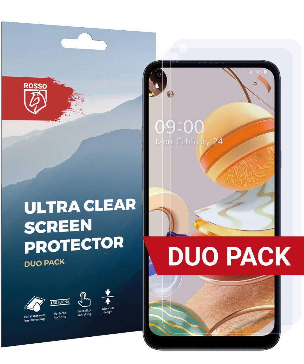 Rosso LG K61 Ultra Clear Screen Protector Duo Pack afbeelding 1