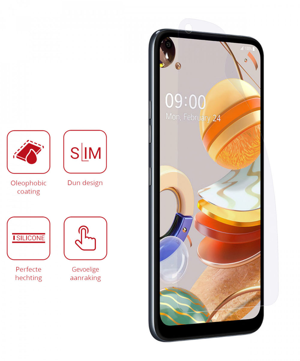 Rosso LG K61 Ultra Clear Screen Protector Duo Pack afbeelding 2