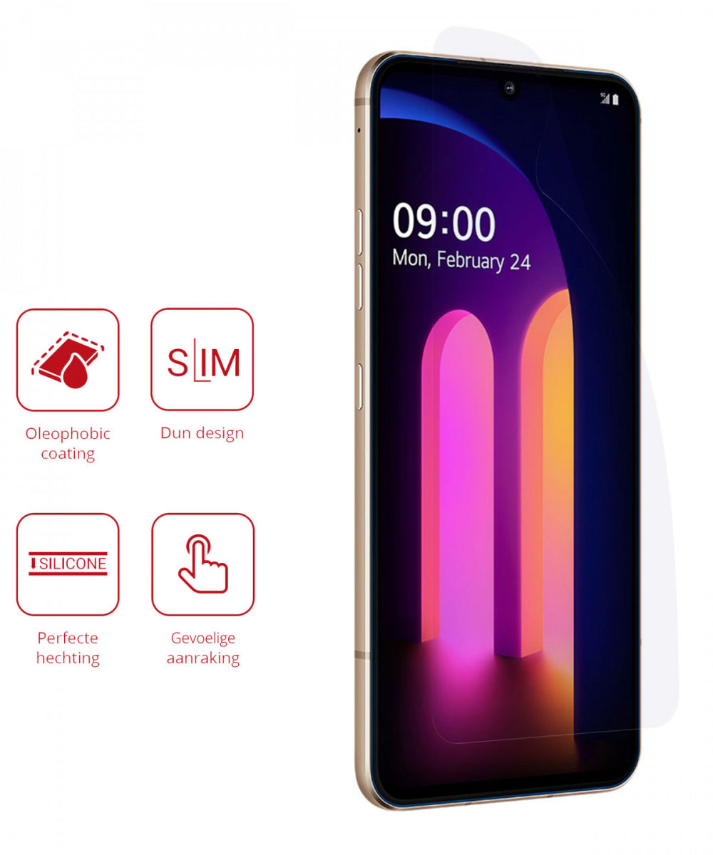 Rosso LG V60 ThinQ Ultra Clear Screen Protector Duo Pack afbeelding 2