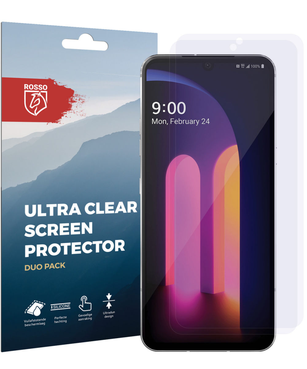 Rosso LG V60 ThinQ Ultra Clear Screen Protector Duo Pack afbeelding 9