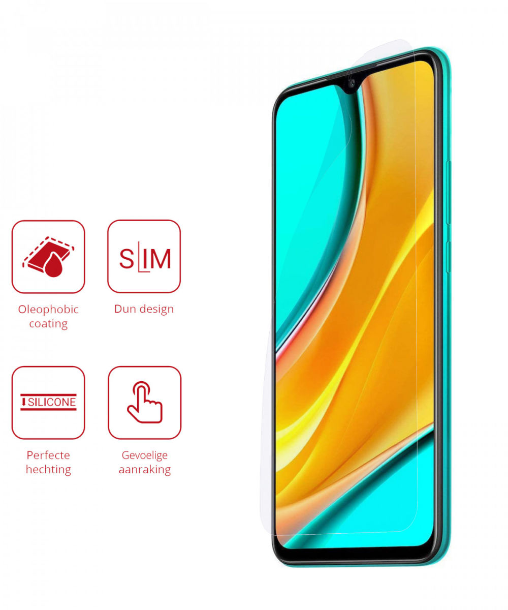 Rosso Xiaomi Redmi 9 Ultra Clear Screen Protector Duo Pack afbeelding 2