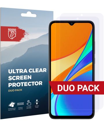 Rosso Redmi 9C Ultra Clear Screen Protector Duo Pack Screen Protectors