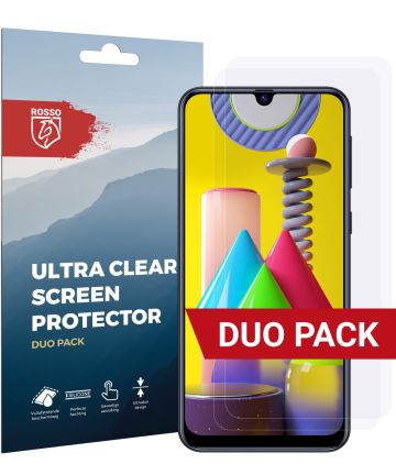 Rosso Samsung Galaxy M31 Ultra Clear Screen Protector Duo Pack Screen Protectors