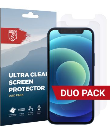 Rosso Apple iPhone 12 Mini Ultra Clear Screen Protector Duo Pack Screen Protectors