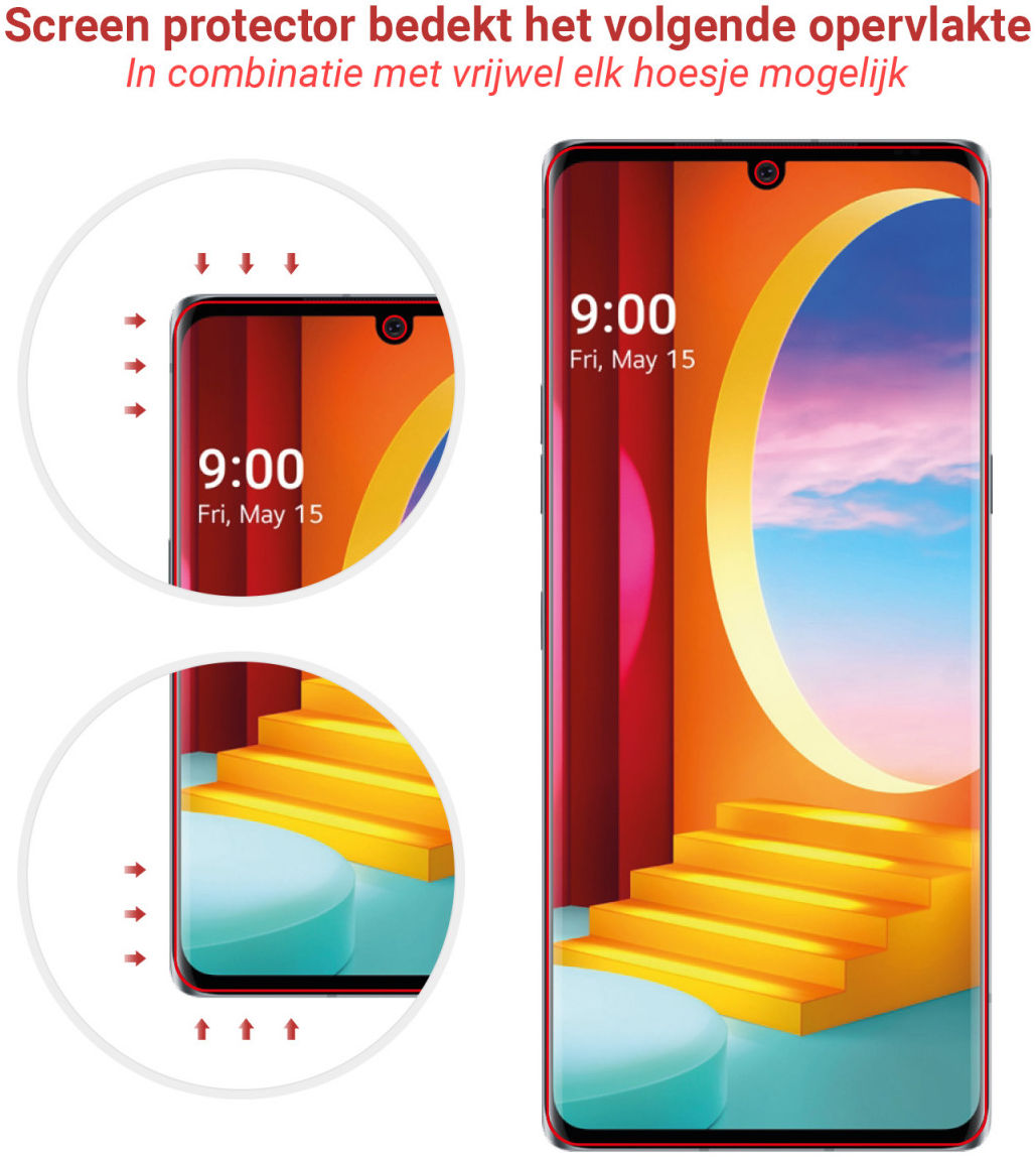 Rosso LG Velvet Ultra Clear Screen Protector Duo Pack afbeelding 4