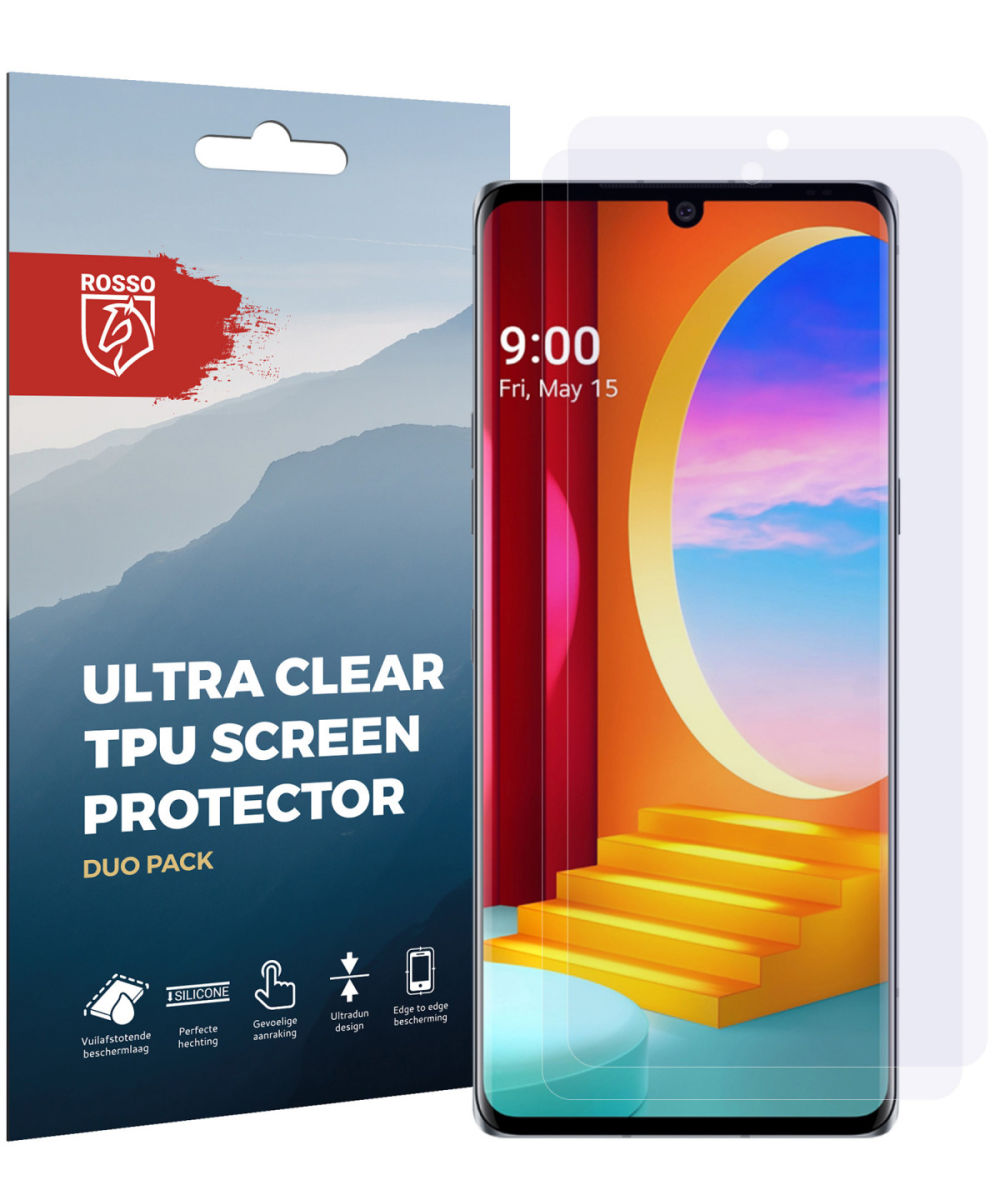 Rosso LG Velvet Ultra Clear Screen Protector Duo Pack afbeelding 10
