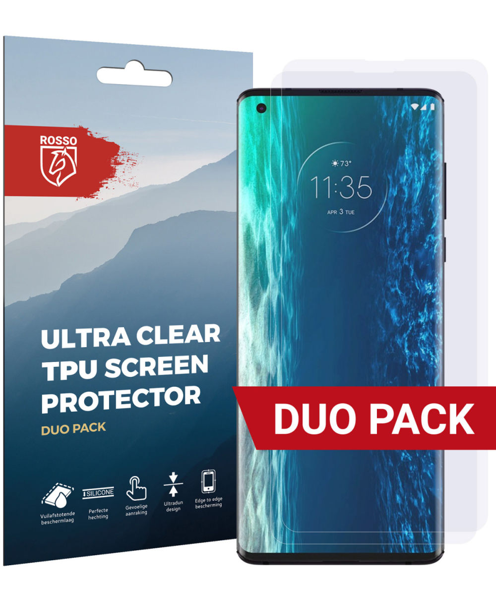 Rosso Motorola Edge Clear Screen Protector 2-Pack afbeelding 1