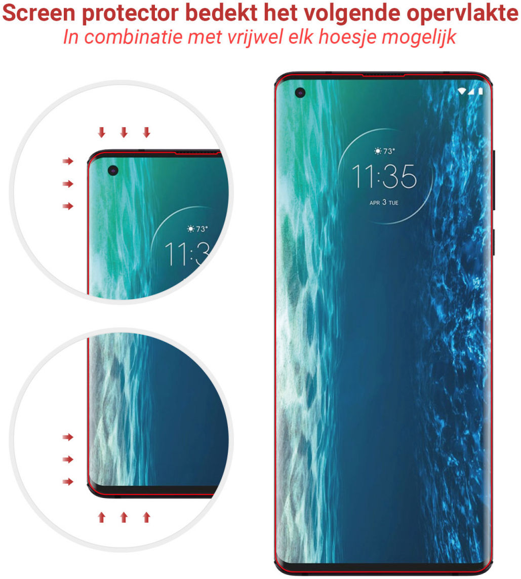 Rosso Motorola Edge Clear Screen Protector 2-Pack afbeelding 4