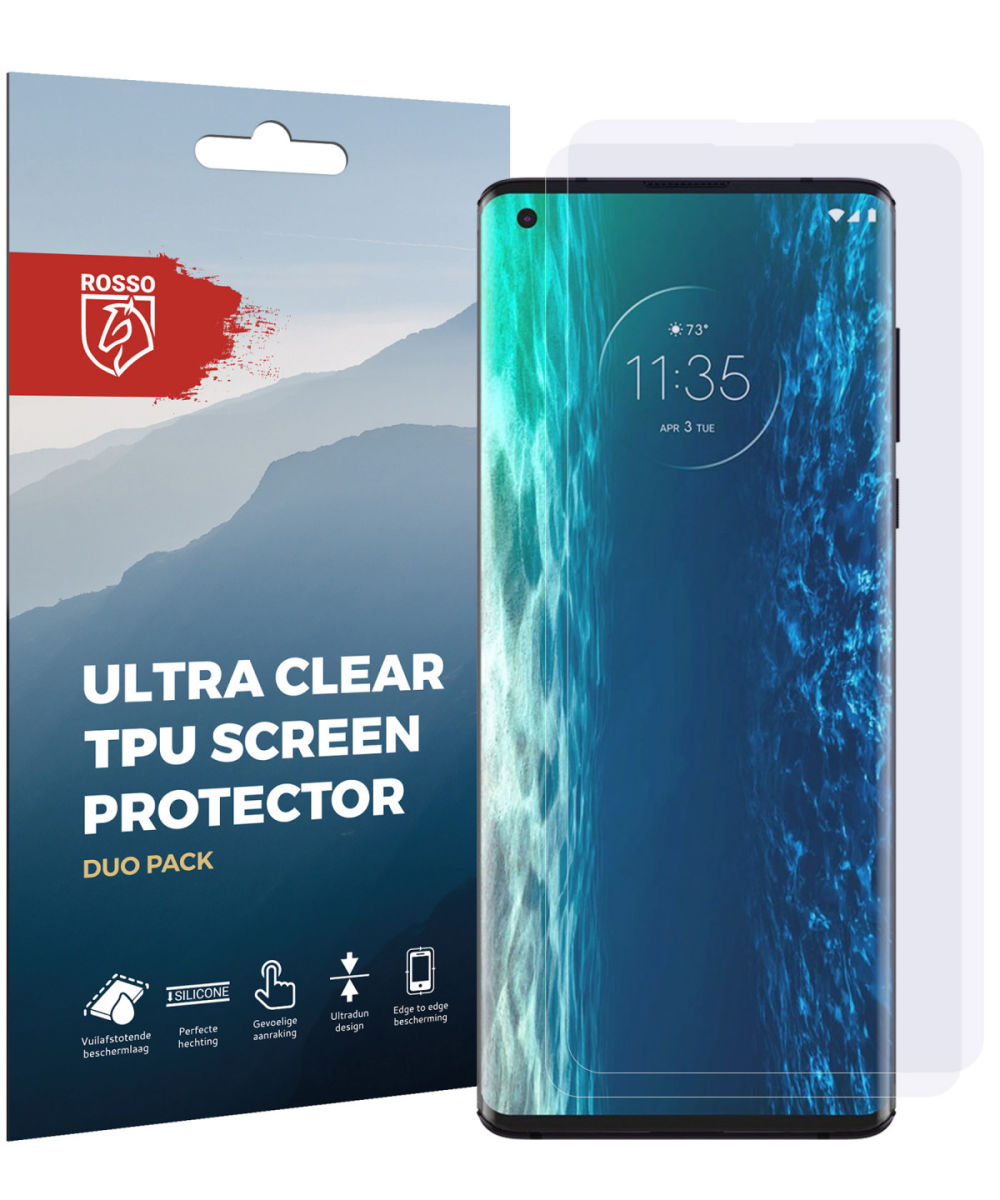 Rosso Motorola Edge Clear Screen Protector 2-Pack afbeelding 10