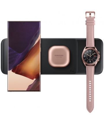 Originele Samsung 3-in-1 Draadloze Oplader Smartphone/Buds/Watch Zwart Opladers