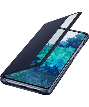 Origineel Samsung Galaxy S20 FE Hoesje Smart Clear View Cover Blauw Hoesjes