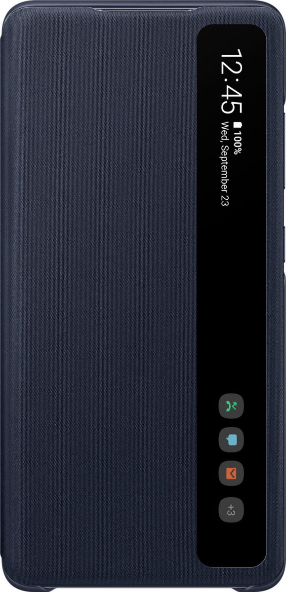 Origineel Samsung Galaxy S20 FE Hoesje Smart Clear View Cover Blauw afbeelding 2