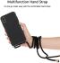 Apple iPhone XS Max Hoesje Back Cover Flexibel TPU met Koord Zwart afbeelding 4