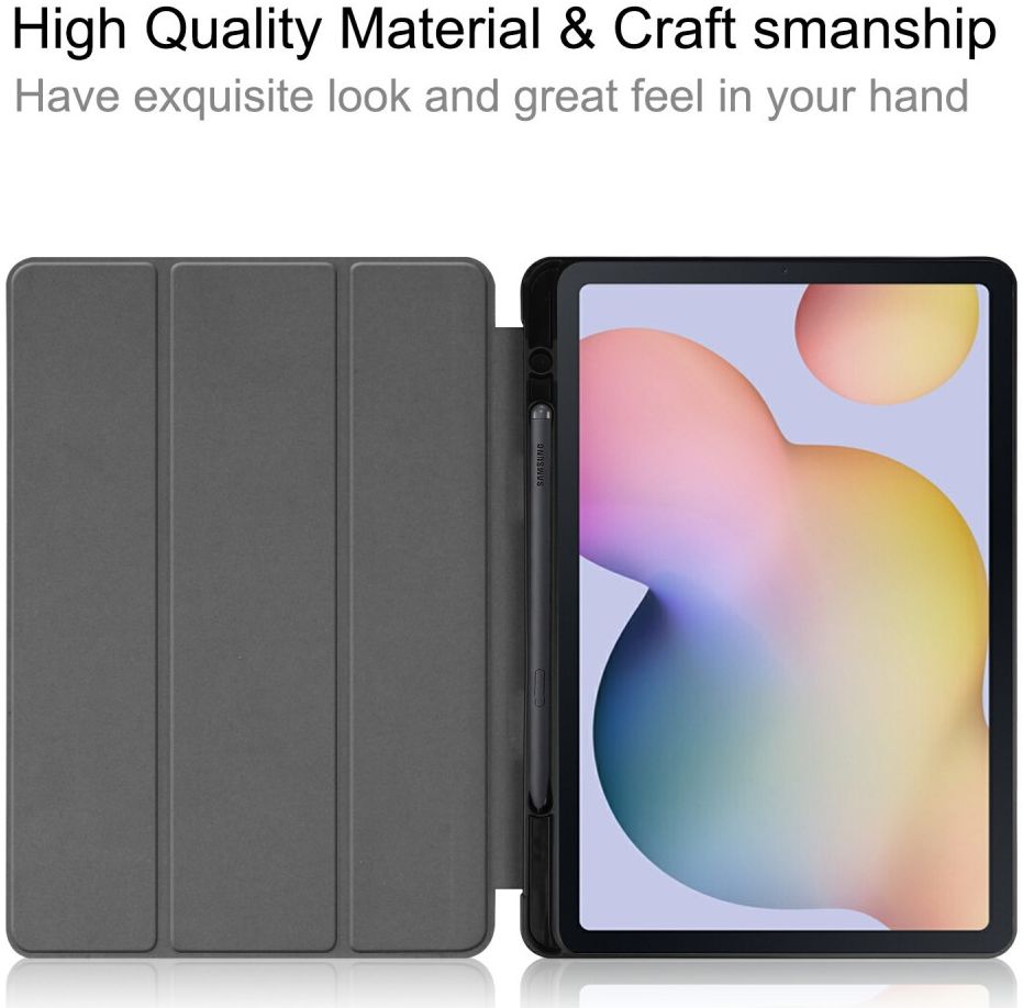 Samsung Galaxy Tab S7 Hoesje Tri-Fold Book Case Galaxy Print afbeelding 5