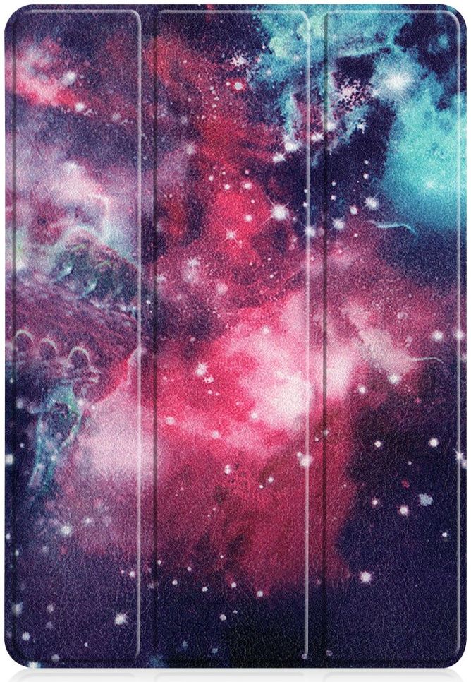 Samsung Galaxy Tab S7 Hoesje Tri-Fold Book Case Galaxy Print afbeelding 9