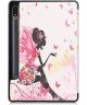 Samsung Galaxy Tab S7 Hoesje Tri-Fold Book Beauty Blossom Print