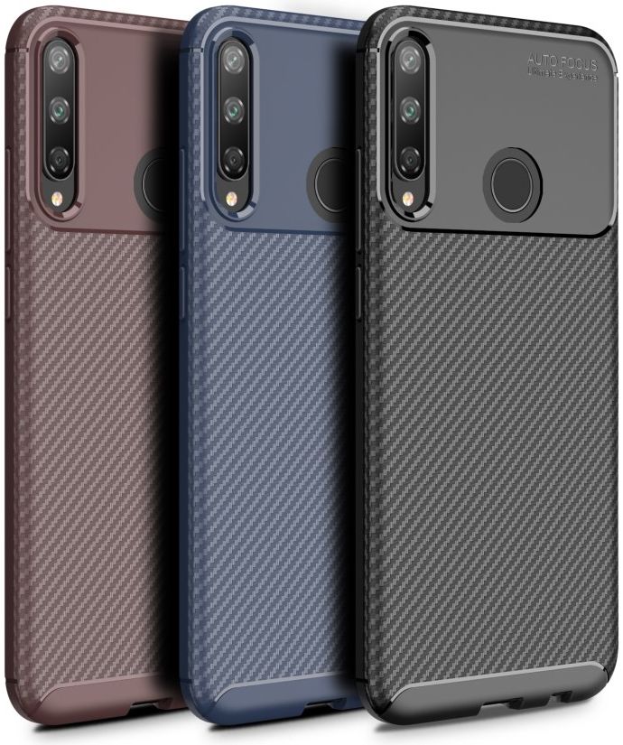 Huawei P40 Lite E Hoesje Geborsteld Carbon Zwart afbeelding 10