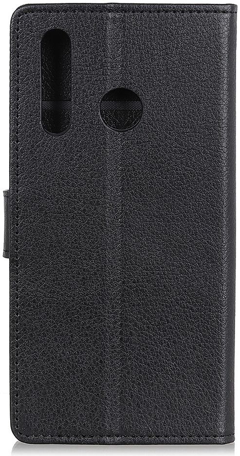 Huawei P40 Lite E Litchi Skin Leren Portemonnee Hoesje Zwart afbeelding 2