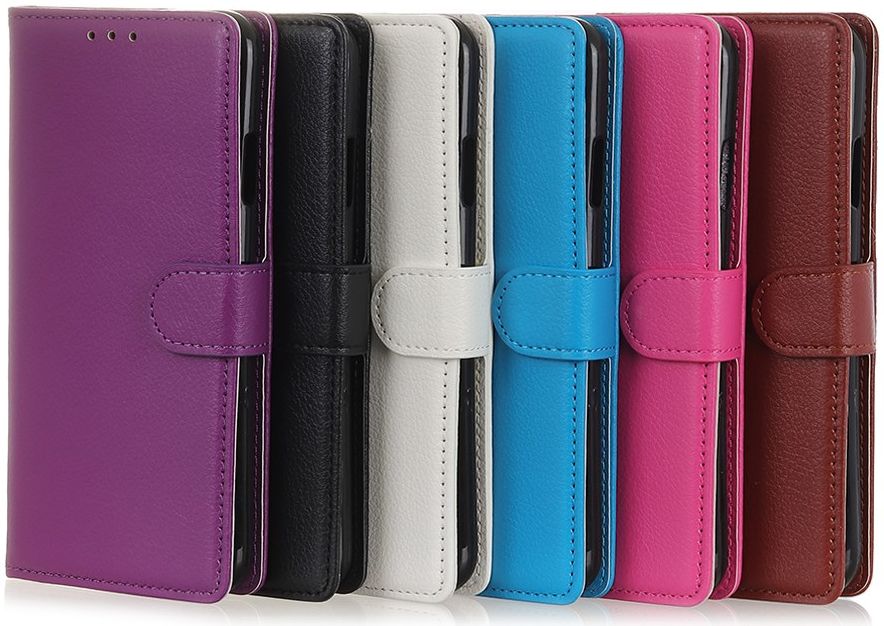 Huawei P40 Lite E Litchi Skin Leren Portemonnee Hoesje Zwart afbeelding 7