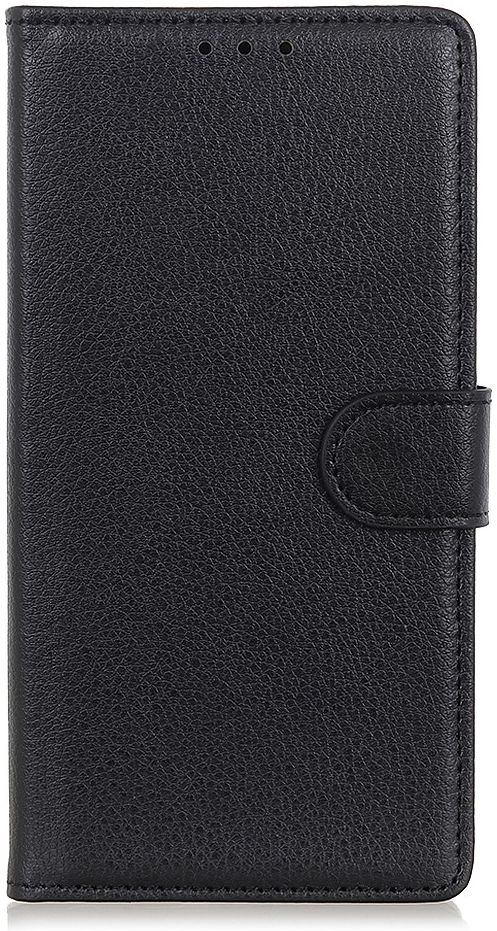 Huawei P40 Lite E Litchi Skin Leren Portemonnee Hoesje Zwart afbeelding 8