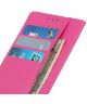 Huawei P40 Lite E Litchi Skin Leren Portemonnee Hoesje Roze