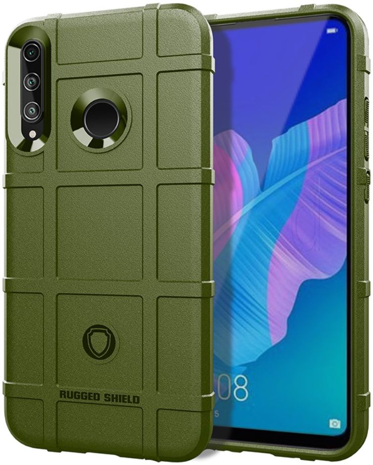 Huawei P40 Lite E Hoesje Shock Proof Rugged Shield Groen afbeelding 1