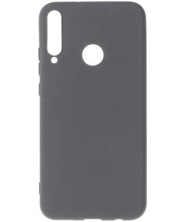 Huawei P40 Lite E Hoesje Matte Flexibele TPU Back Cover Case Grijs Hoesjes