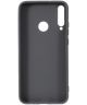 Huawei P40 Lite E Hoesje Matte Flexibele TPU Back Cover Case Grijs