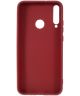 Huawei P40 Lite E Hoesje Matte Flexibele TPU Back Cover Case Rood