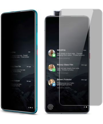 Imak Anti-Peep Privacy Xiaomi Poco F2 Pro Tempered Glass Screen Protectors