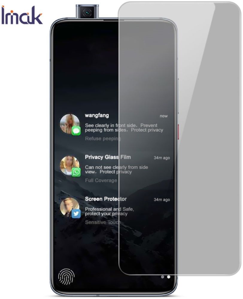 Imak Anti-Peep Privacy Xiaomi Poco F2 Pro Tempered Glass afbeelding 4