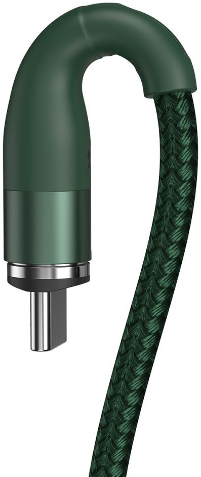 Baseus Zinc Magnetische USB-C 3A Fast Charging Data Kabel Groen afbeelding 4