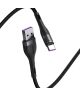 Baseus Zinc Magnetische USB-C 5A Fast Charging Data Kabel 1Meter Zwart