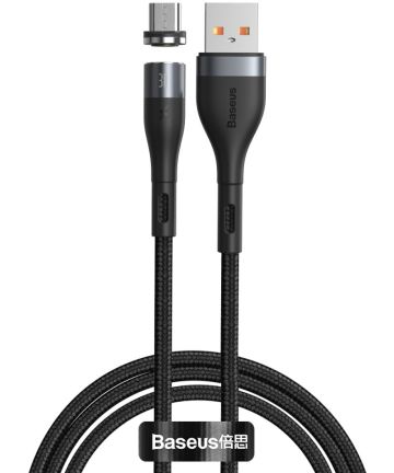 Baseus Zinc Magnetische Micro-USB 2.1A Fast Charging Data Kabel Zwart Kabels