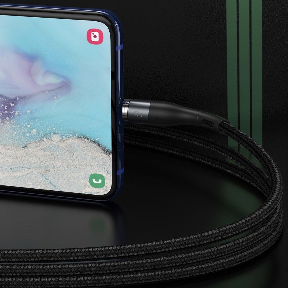 Baseus Zinc Magnetische Micro-USB 2.1A Fast Charging Data Kabel Zwart afbeelding 10