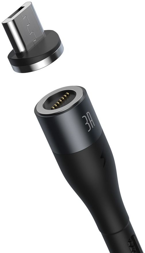 Baseus Zinc Magnetische Micro-USB 2.1A Fast Charging Data Kabel Zwart afbeelding 5