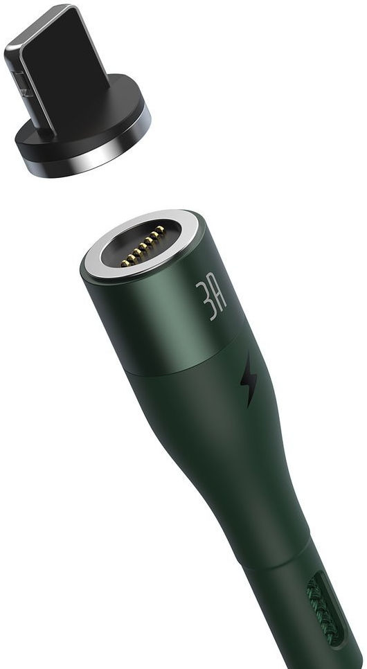 Baseus Zinc Magnetische 2.4A Fast Charge iPhone Kabel 1M Groen afbeelding 2