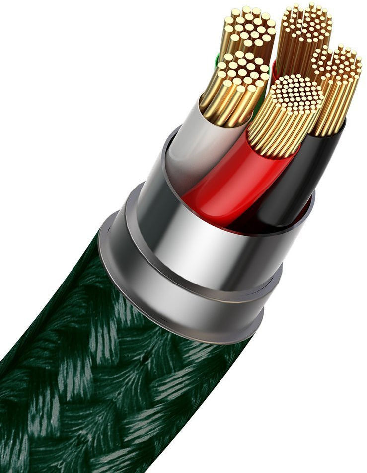 Baseus Zinc Magnetische 2.4A Fast Charge iPhone Kabel 1M Groen afbeelding 6