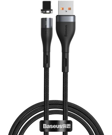Baseus Zinc Magnetische 2.4A Fast Charge iPhone Kabel 1M Zwart Kabels