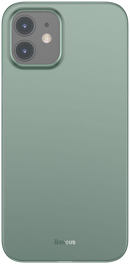 Baseus Wing Apple iPhone 12 Mini Hoesje Dun TPU Groen afbeelding 1