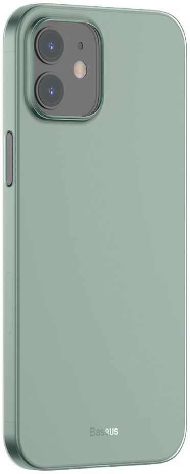 Baseus Wing Apple iPhone 12 Mini Hoesje Dun TPU Groen afbeelding 2