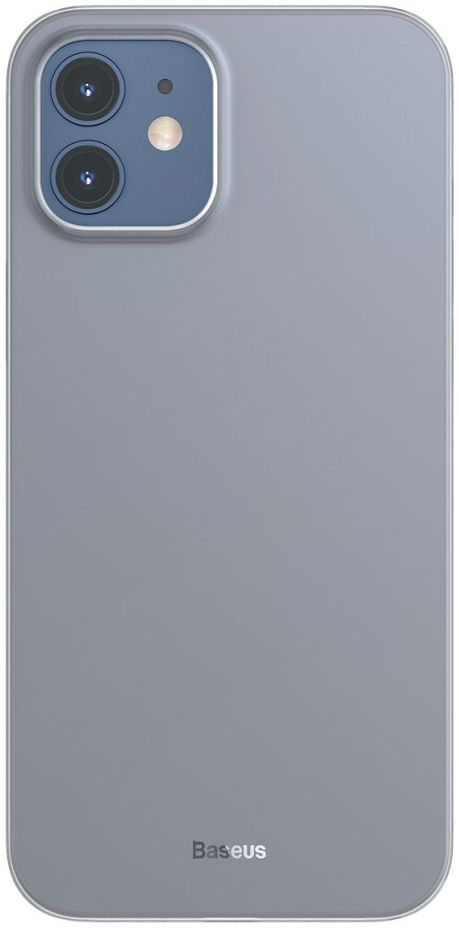 Baseus Wing Apple iPhone 12 Hoesje Dun TPU Wit afbeelding 1