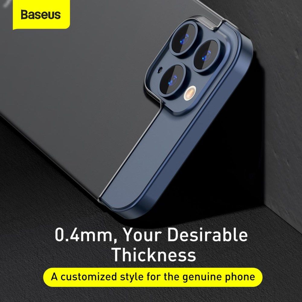 Baseus Wing Apple iPhone 12 Hoesje Dun TPU Wit afbeelding 9