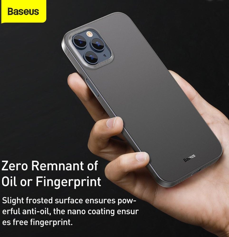 Baseus Wing Apple iPhone 12 Hoesje Dun TPU Wit afbeelding 11