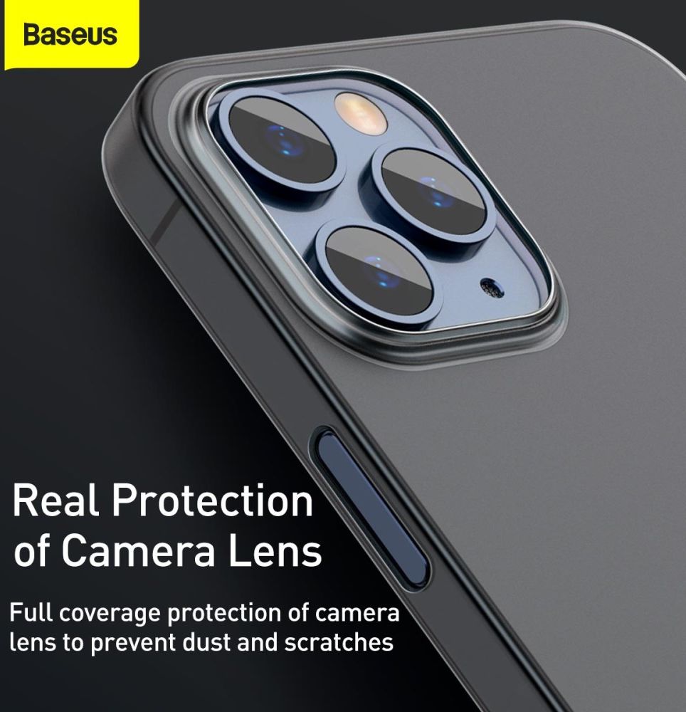 Baseus Wing Apple iPhone 12 Hoesje Dun TPU Wit afbeelding 12
