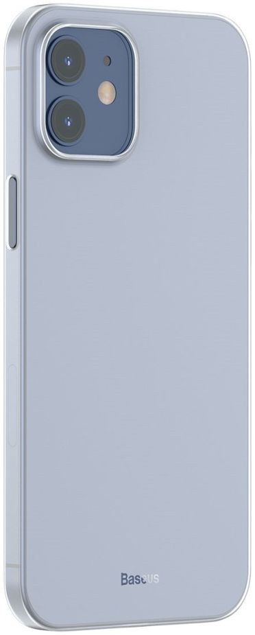 Baseus Wing Apple iPhone 12 Hoesje Dun TPU Wit afbeelding 3