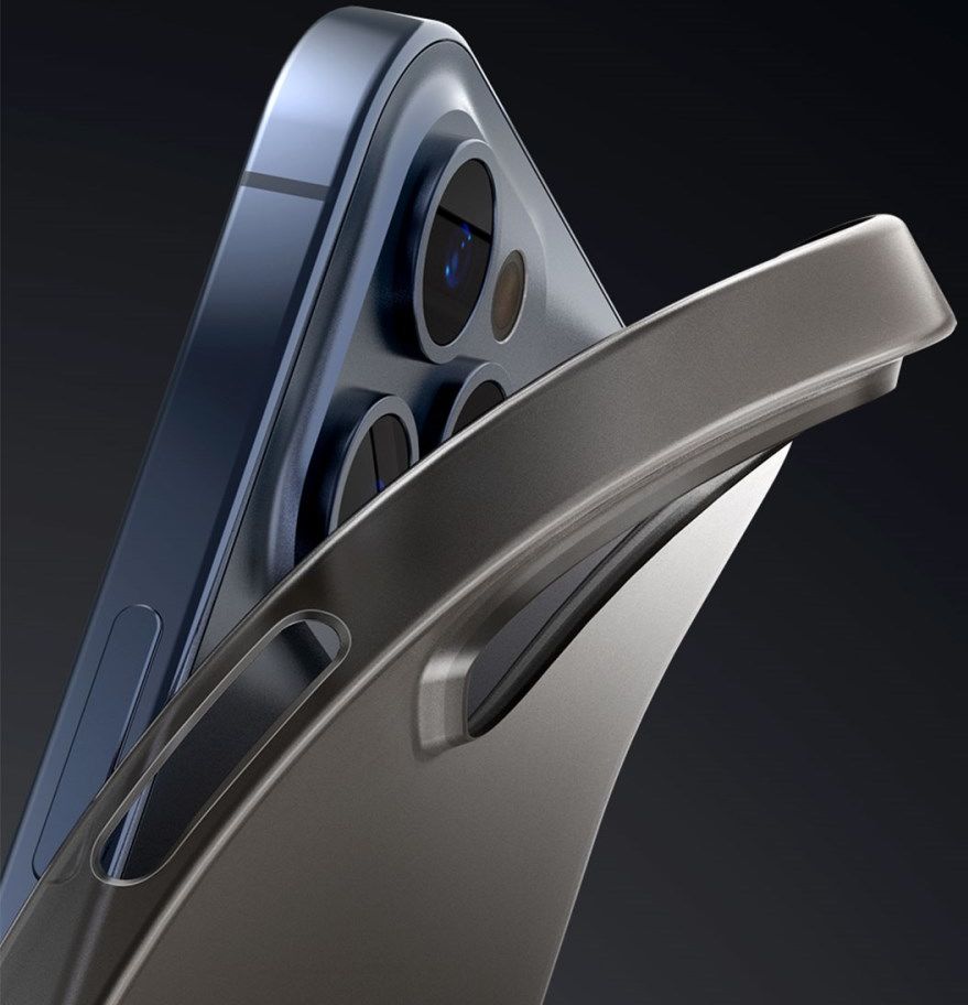 Baseus Wing Apple iPhone 12 Hoesje Dun TPU Wit afbeelding 2