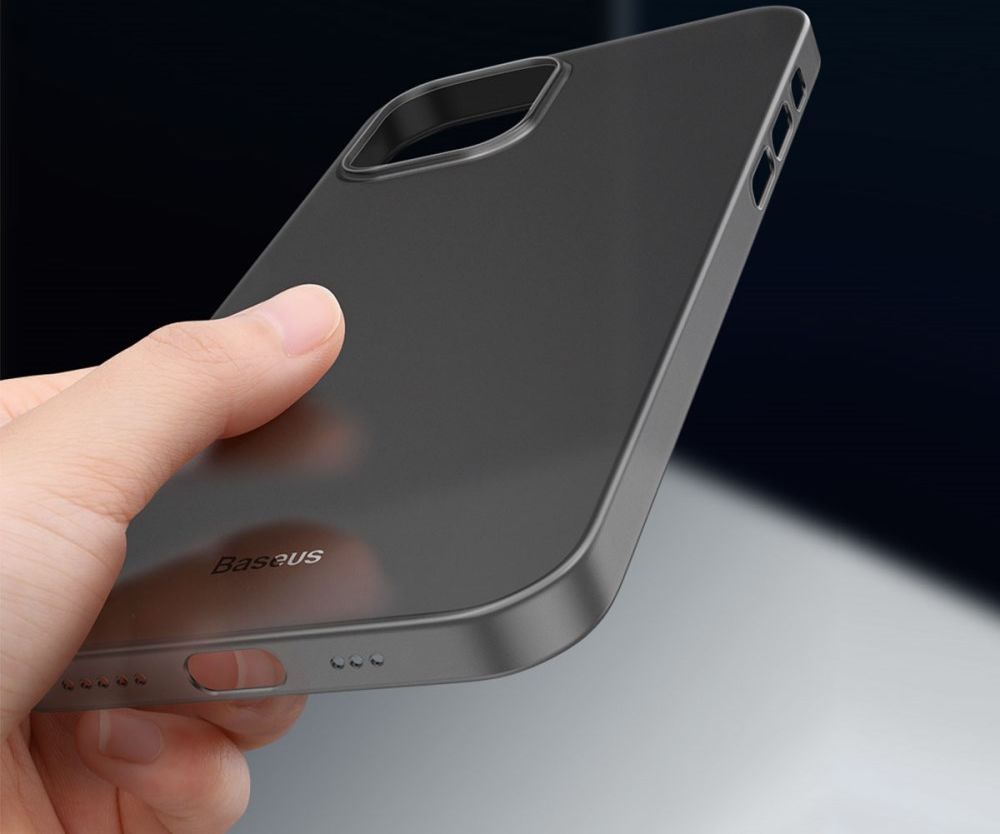 Baseus Wing Apple iPhone 12 Hoesje Dun TPU Wit afbeelding 6