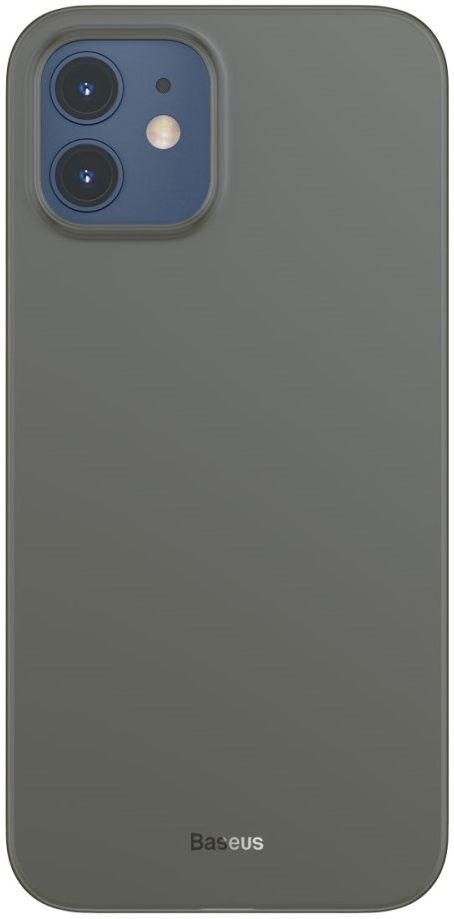 Baseus Wing Apple iPhone 12 Hoesje Dun TPU Zwart afbeelding 1