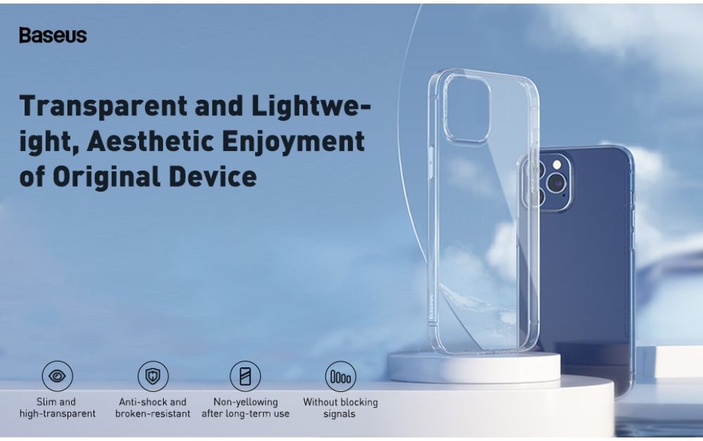 Baseus Simple Apple iPhone 12 Mini Hoesje TPU Transparant afbeelding 6